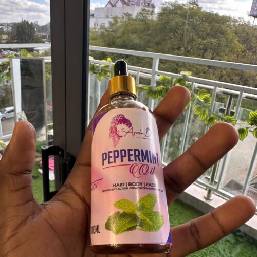 organic peppermint hair oil