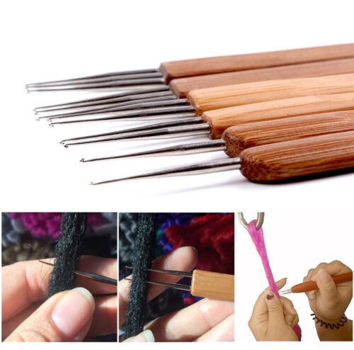 Crochet hooks (wooden handle)